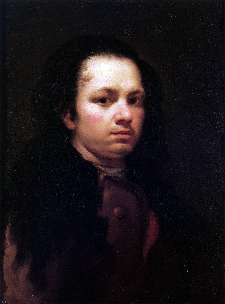 Francisco Jose de Goya Y Lucientes Self Portrait - Hand Painted Oil Painting