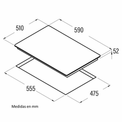 Placa cristal Cata CI631BK "KC (1)