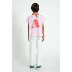 Piupiuchick Lilac "A" Print T-Shirt