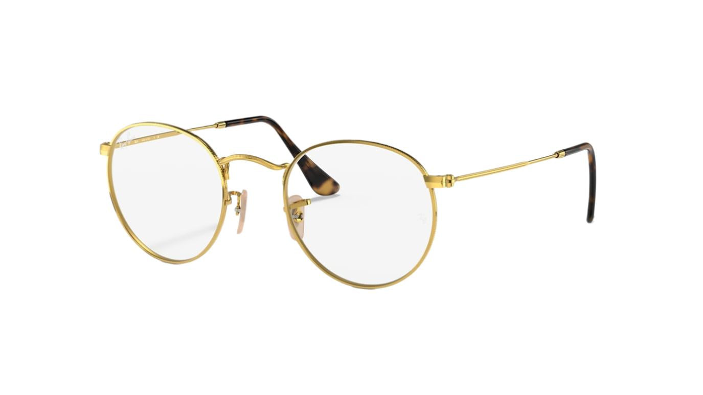 Ray-Ban Round Metal RX3447V-Eyeglasses-Arista-Demo Lenses-50