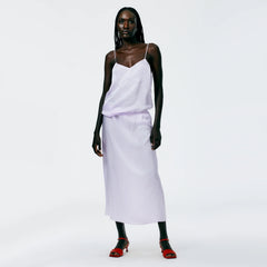 Tibi Slip Skirt in Lilac, size 14