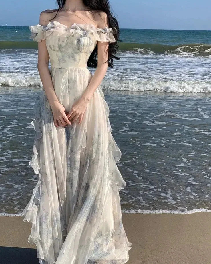 Fairycore Aesthetic Princess Dress Fairy Prom Dresses Fairy Dresses