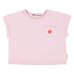 Piupiuchick Lilac "A" Print T-Shirt