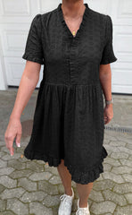 Say INA Copenhagen Kjole - Catja Summer - Black Broderie Anglaise