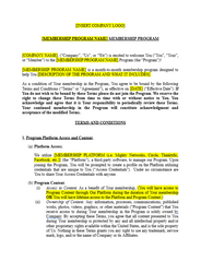 Coaching Membership Program Terms + Conditions Template