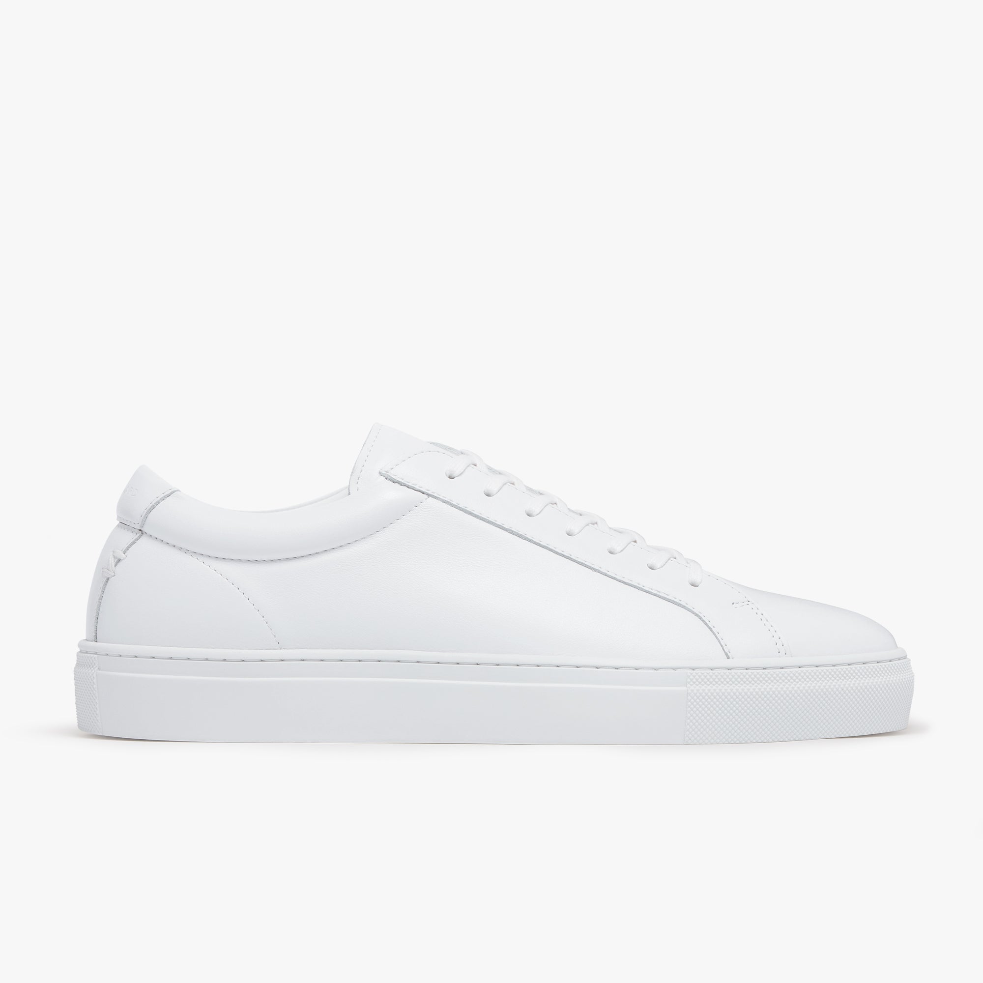 Uniform Standard Men's Series 1 minimalist leather sneaker in White handcrafted in Portugal