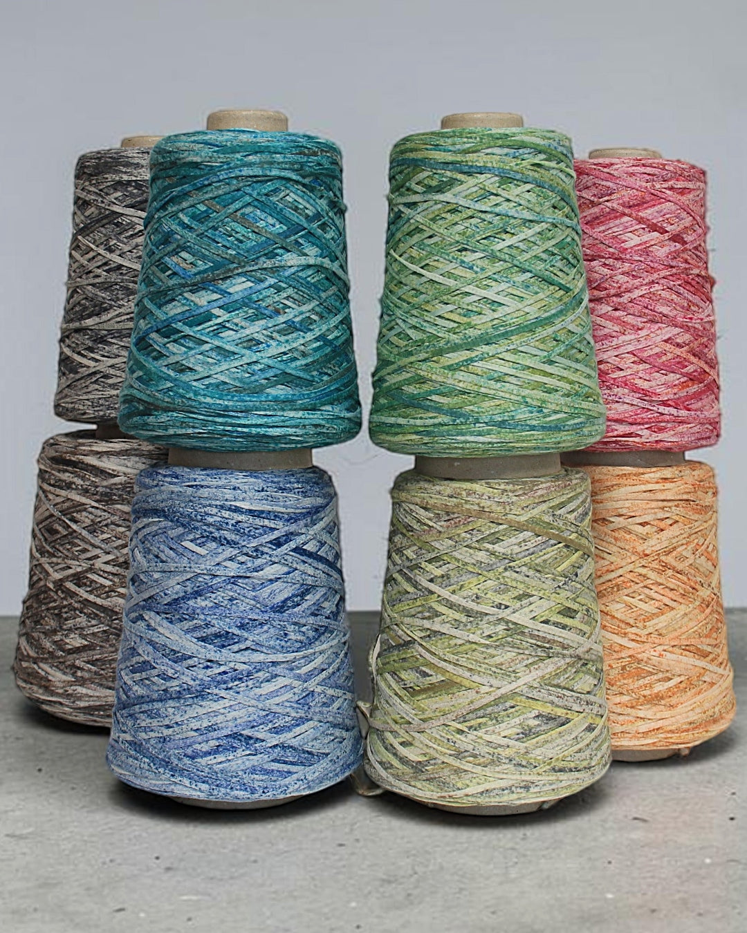 TOTORO β designer cotton cord yarn with spray dye effect