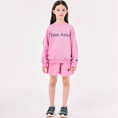 Sweatshirt nº01 in Lilac Pink by True Artist