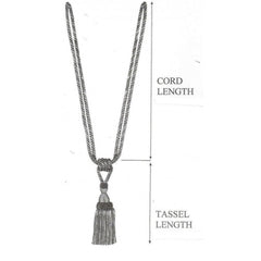 Multi Coloured Double Tassel Curtain Tieback