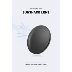 Gold + Black 2-PCS Retro Oval Sunglasses with UV Protection for Men & Women