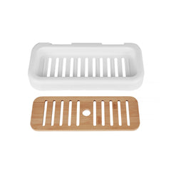 Bamboo Rack Shower Wall Caddy