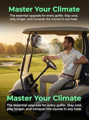 VENSWID Magnetic Misting Golf Cart Fan 2-Pack