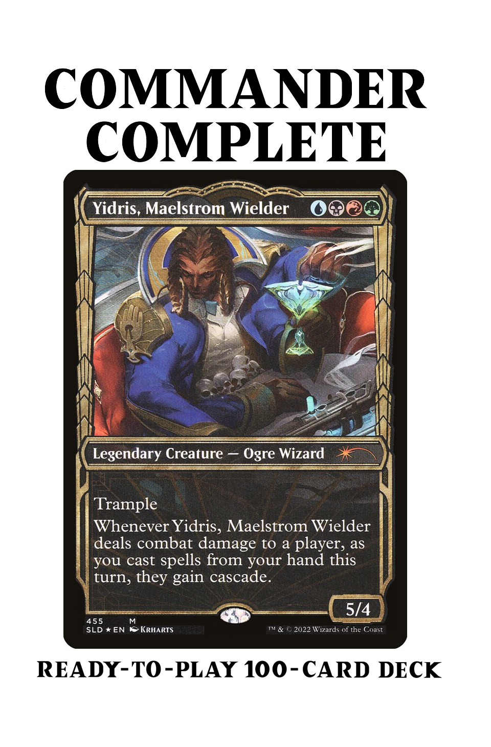 Yidris, Maelstrom Wielder CASCADE SUSPEND Free Spells Magic MTG Custom Commander Deck