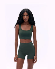 Ultimate Square Neck Bra - Dark Olive