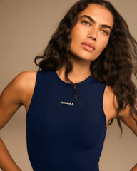 Ultimate Sleeveless Romper - Navy Blue