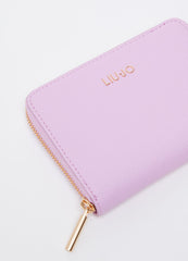 Portafoglio Grande con Zip / Rosa - Ideal Moda