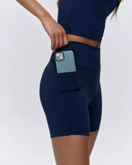 Ultimate Ultra Crop Pocket Shorts - Navy Blue