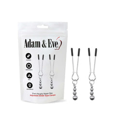 Adam & Eve Eve's Naughty Nipple Clips Set of 2