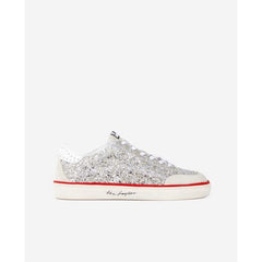 The Kooples - Baskets En Cuir Basses Avec Paillettes - Femme