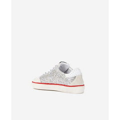 The Kooples - Baskets En Cuir Basses Avec Paillettes - Femme