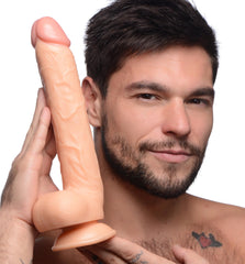 Long Logan 10 Inch Dildo with Balls - Light - UABDSM