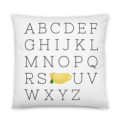 Alphabet Tea - Pillow