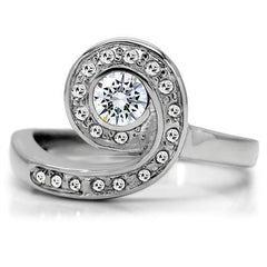 Anillos Para Mujer Color Plata de 316L Acero Inoxidable Kobe - Jewelry Store by Erik Rayo