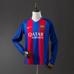 Barcelona 16/17 Home Long Sleeve Retro Jersey