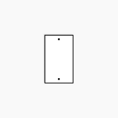 Modern Antique Wall Plates with Brass Finish - Blank Wall Plates