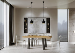 Tavolo "Arezzo" allungabile in legno per sala da pranzo Casa e cucina/Arredamento/Sala da pranzo/Tavoli da sala da pranzo Decor Space - Altamura, Commerciovirtuoso.it
