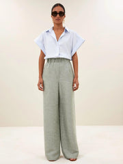 Lichte mintgroene celin gloss pants
