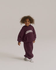 Mini Varsity Sweatpants - Dark Cherry
