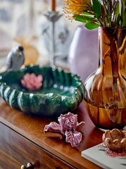 Saiqa Vase, Brun, Glas