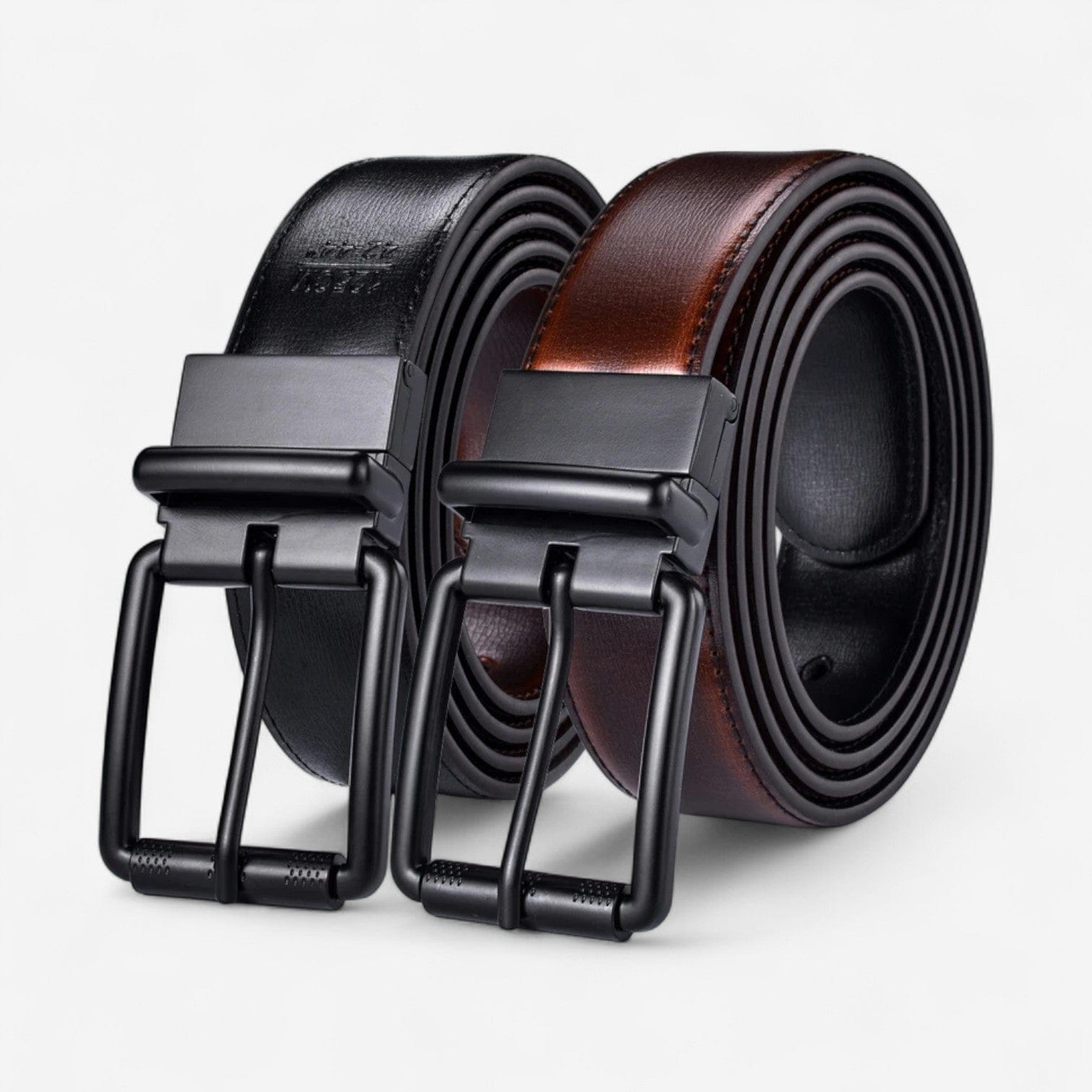 Maison de la Ceinture Noir - Cognac / 85cm Ceinture cuir homme - Alsten