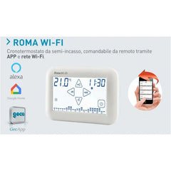 CRONOTERMOSTATO GECA ROMA WI-FI BIANCO 100-260VAC CON CONTROLLO DA APP 33202565