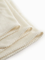 Kocyk niemowlęcy z wełny merino Alida Pointelle MarMar Copenhagen BEBE Concept
