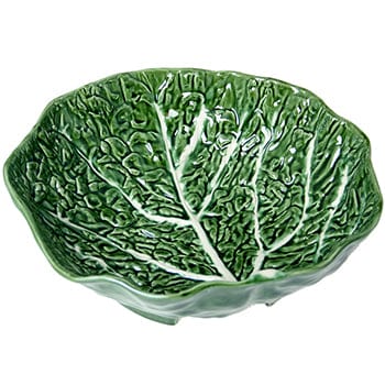 Dolci pensieri gift INSALATIERA IN CERAMICA FORMA DI FOGLIA INSALATA CAVOLO _ø27x8,5 CM