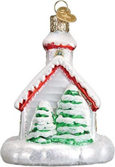 Country Church Old World Christmas Ornament