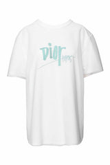 Dior x Shawn Stussy Size XXXL Men's Embroidered Logo Overlay T-shirt