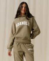 Varsity Loose Fit Hoodie - Pistachio Green