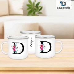 Emaille Tasse mit Namen | Motiv 2 | Darja - Druckerino