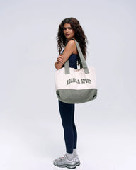Adanola Sport Branded Tote - Cream/Olive