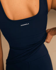 Ultimate Square Neck Top - Navy Blue