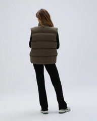 Boxy Gilet - Khaki Green
