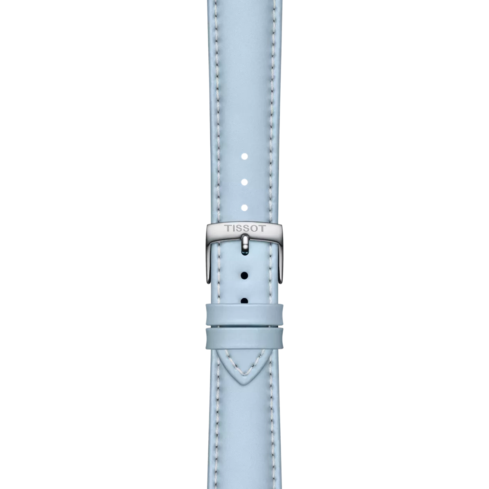 Bracelet Officiel Tissot Cuir Bleu Entre-Cornes 18 mm