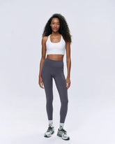 Ultimate Seam Detail Zip Pocket Leggings - Dark Grey