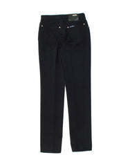 BYBLOS Womens Slim Casual Trousers W29 L32 Black Polyester Vintage Byblos and Second-Hand Byblos from Messina Hembry