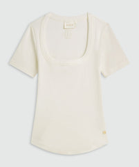 JOSH V T-SHIRT FLORELLE SLIM FIT OFF WHITE