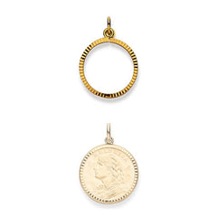 Gold-Classics Münzfassung aus 750 Gelbgold - 1153.06040/2101