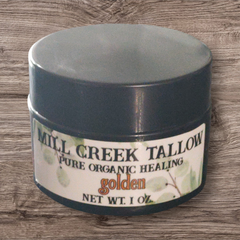 golden whipped tallow skincare mill creek tallow small 1 oz. goldenrod frankincense myrrh castor oil